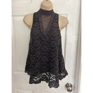 Altar’d State Lace High Neck Swing Top Halter